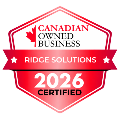 Canadian Owned Business badge, Ridge Solutions, 2026