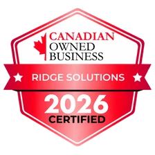 Verified Canadian Owned Business — Ridge Solutions, Ottawa. Opens the public verification listing.