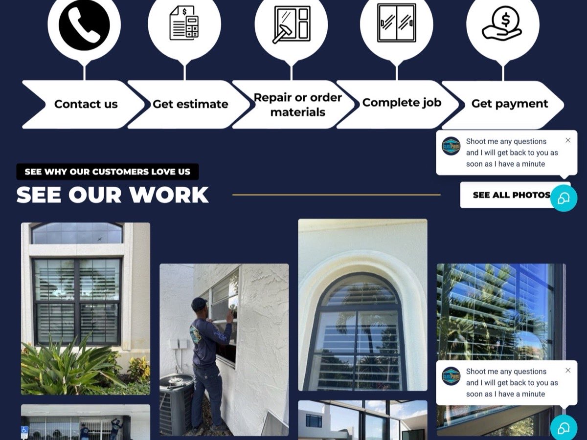 Example contractor website build 2 of 6